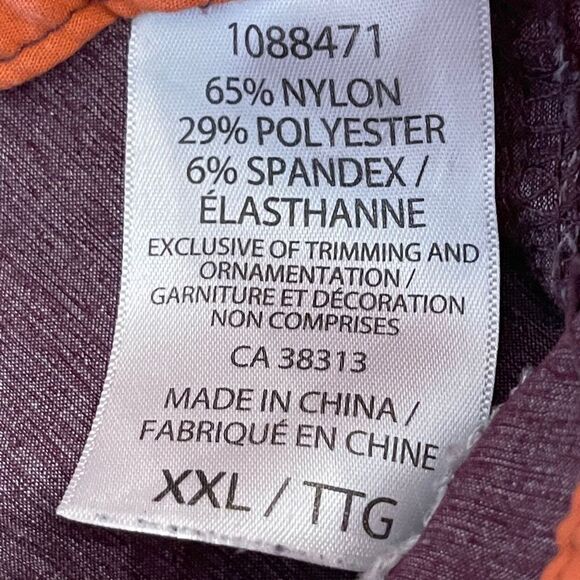 Cloudveil Men's Casual Long Short Flat Front Purple Size XXL - Picture 4 of 7